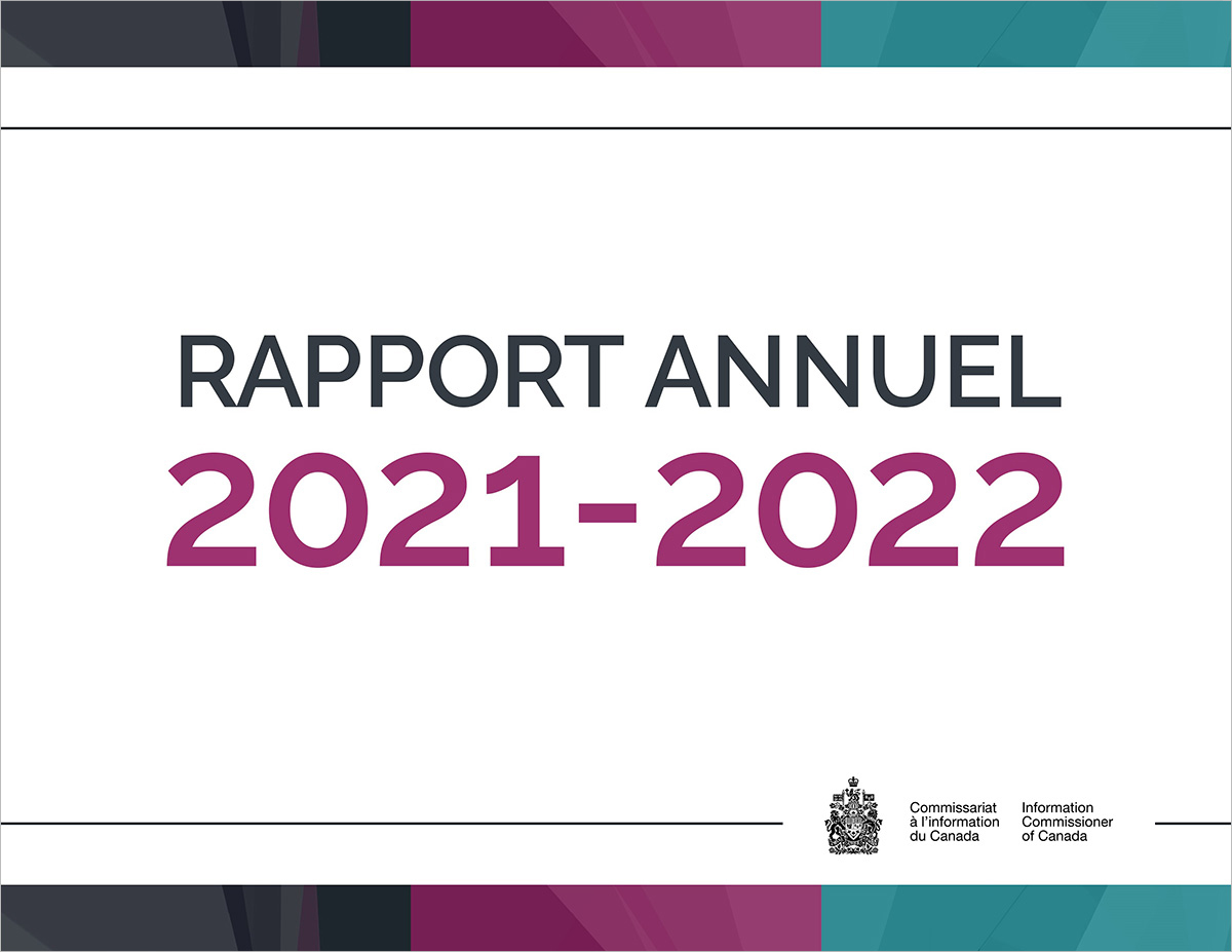 Couverture du rapport annuel 2021-2022